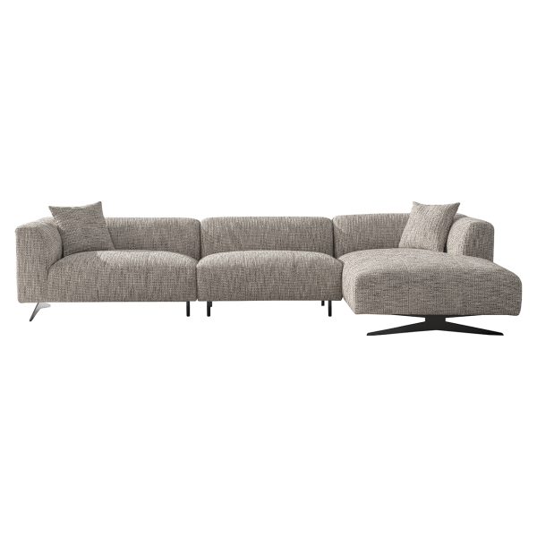 Bank Hoxton 3-zits + lounge rechts (Be Trendy 01 Nature) - Afbeelding 2