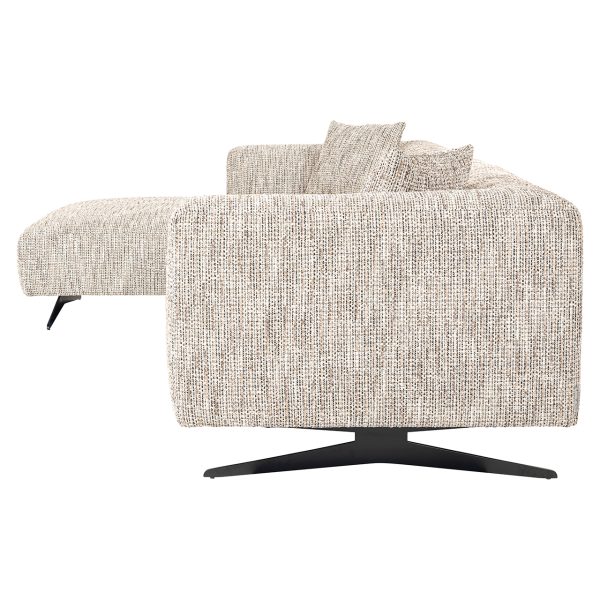 Bank Hoxton 3-zits + lounge links (Be Trendy 01 Nature) - Afbeelding 2