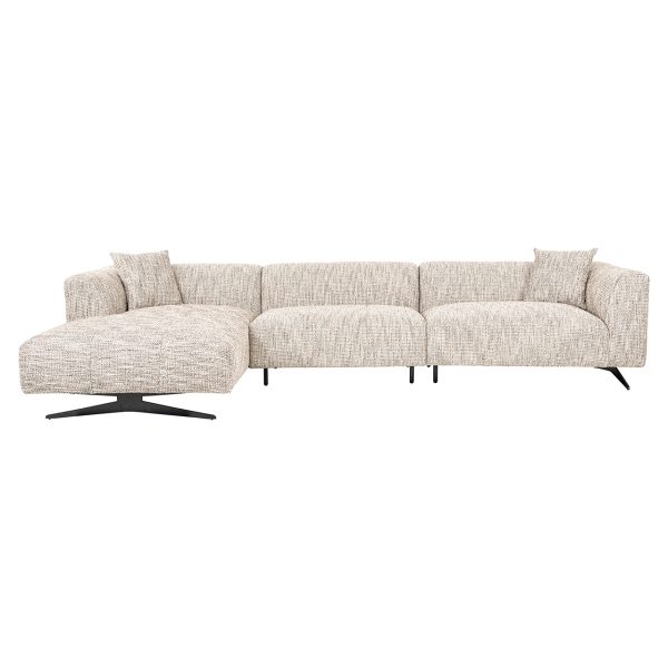 Bank Hoxton 3-zits + lounge links (Be Trendy 01 Nature) - Afbeelding 4