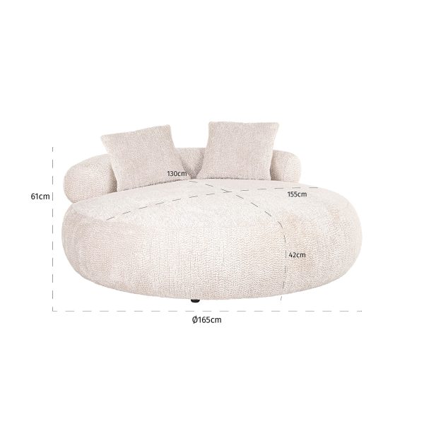 Daybed Tivola (Be Lovely 11 Cream) - Afbeelding 5