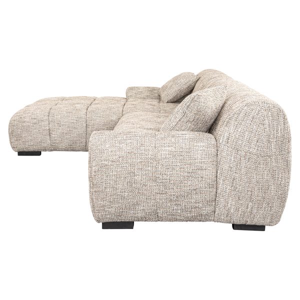 Bank Hazel 3-zits + lounge links trendy nature (Be Trendy 01 Nature) - Afbeelding 2