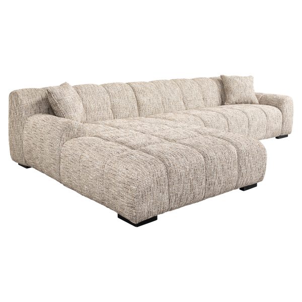 Bank Hazel 3-zits + lounge links trendy nature (Be Trendy 01 Nature) - Afbeelding 4