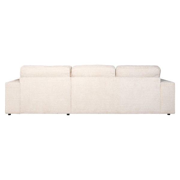 Sofa Santos 2,5-seater + lounge right beige niagara (Niagara 902 beige Chenille) - Afbeelding 3