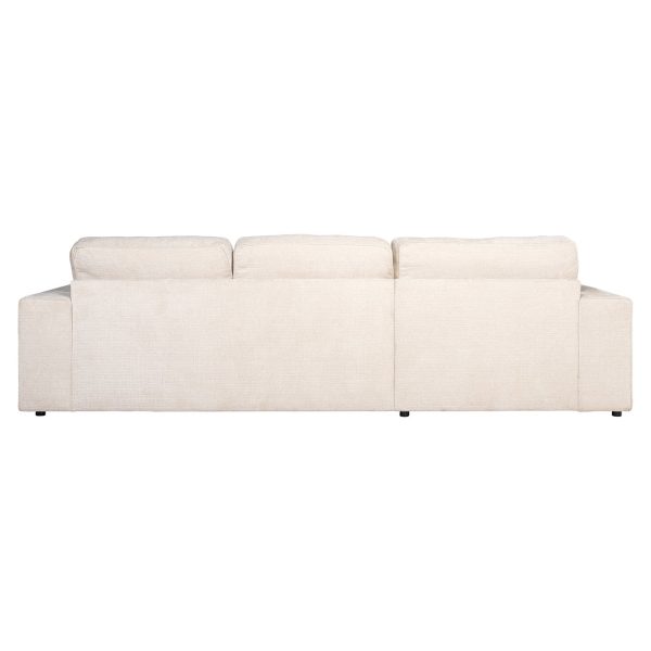 Sofa Santos lounge left + 2,5-seater beige niagara (Niagara 902 beige Chenille) - Afbeelding 3