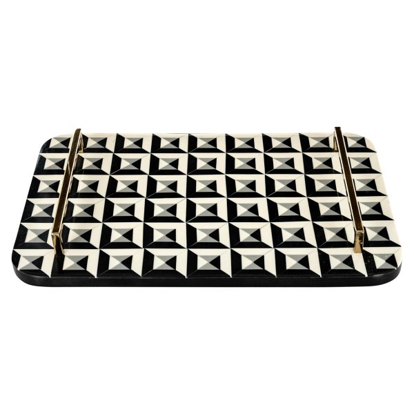 Dienblad Birte (Black/white) - Afbeelding 2
