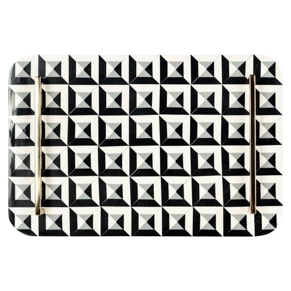 Dienblad Birte (Black/white) - Afbeelding 3