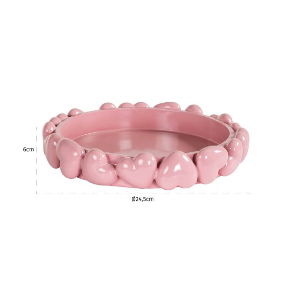Dienblad Suzie hearts (Pink) - Afbeelding 3