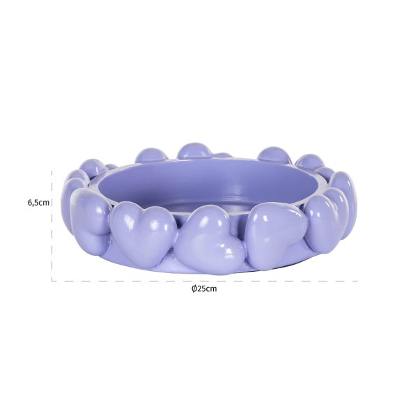 Dienblad Sanny hearts (Purple) - Afbeelding 3