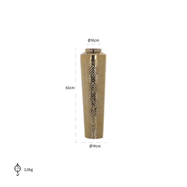 Vaas Dana klein (Gold) - Afbeelding 2