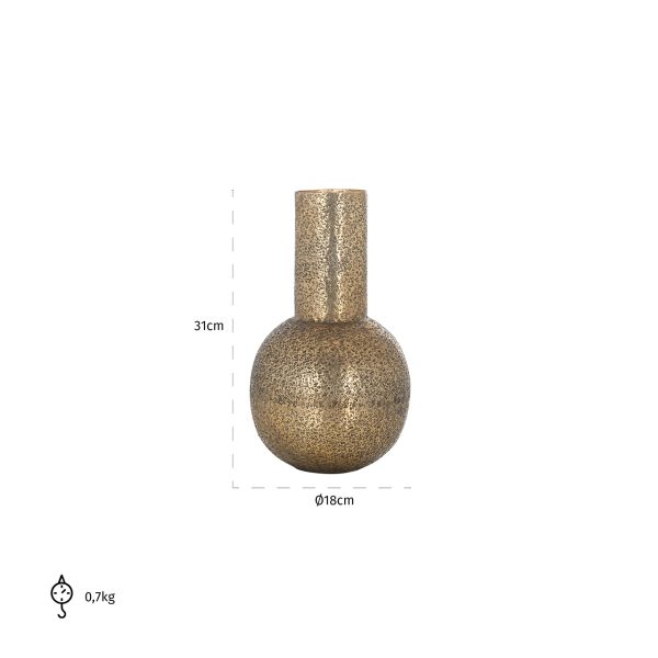Vaas Darcey klein (Brushed Gold) - Afbeelding 2