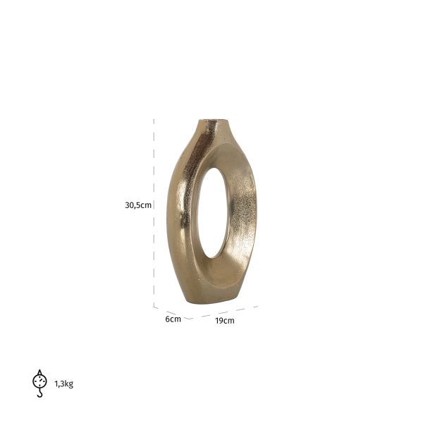 Vaas Alma klein (Brushed Gold) - Afbeelding 4
