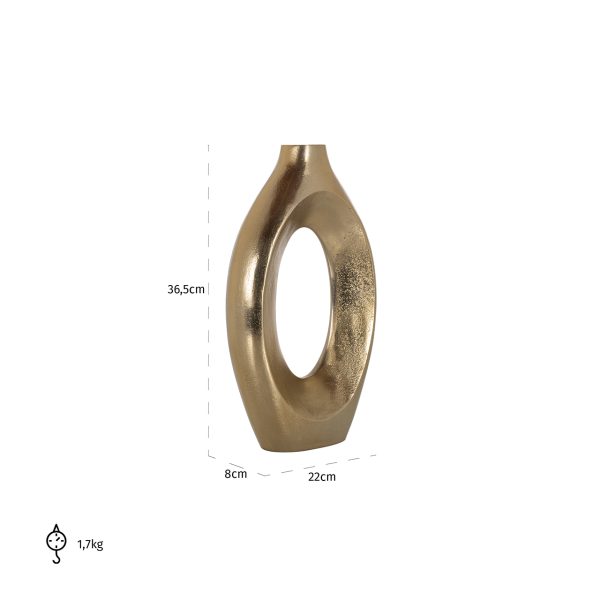 Vaas Alma groot (Brushed Gold) - Afbeelding 4