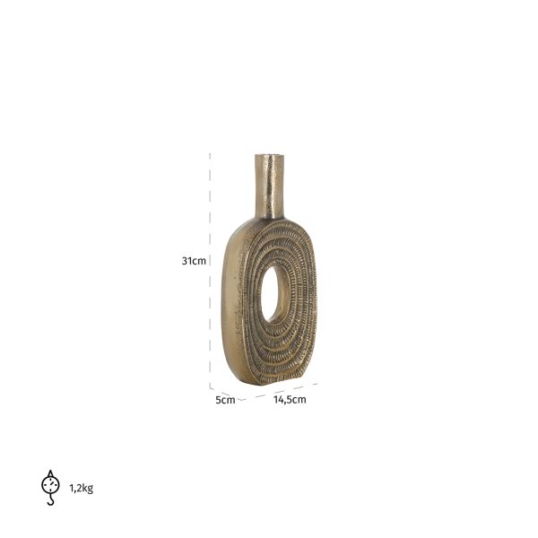 Vaas Emar klein (Brushed Gold) - Afbeelding 4