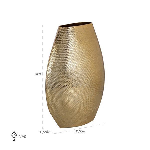 Vaas Evey groot (Gold) - Afbeelding 4