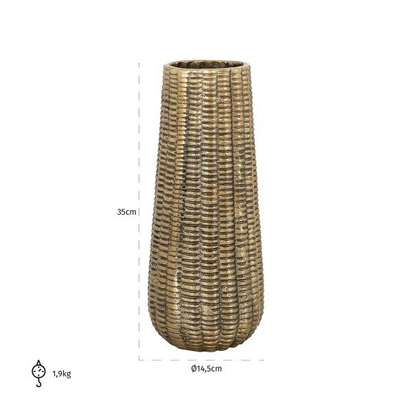 Vaas Loran klein (Brushed Gold) - Afbeelding 2