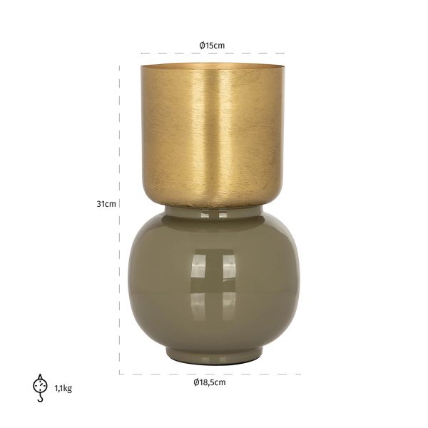 Vaas Clover (Brushed Gold) - Afbeelding 2