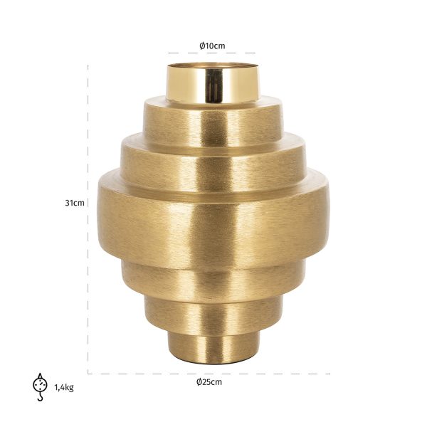 Vaas Akelei goud (Gold) - Afbeelding 2
