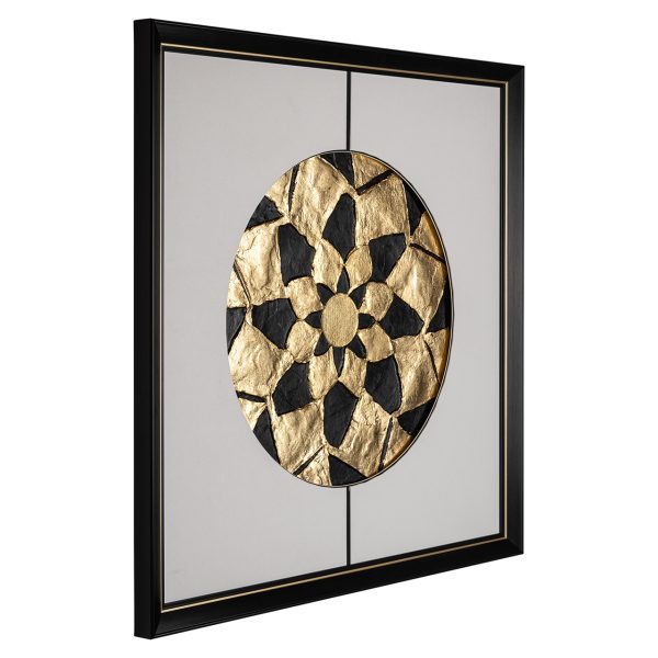 Wall art Sun (Black/gold) - Afbeelding 2
