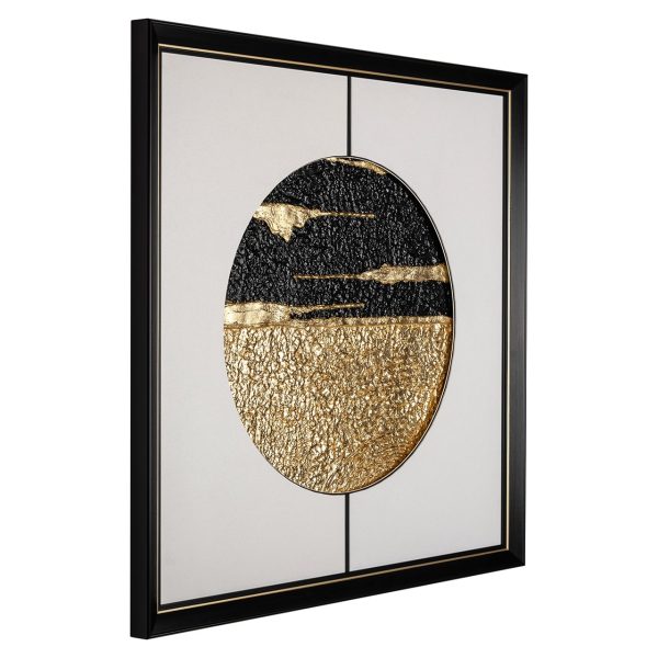 Wall art Moon (Black/gold) - Afbeelding 2