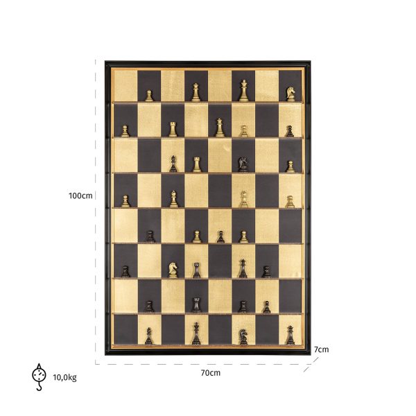 Wall art Nala (Black/gold) - Afbeelding 3