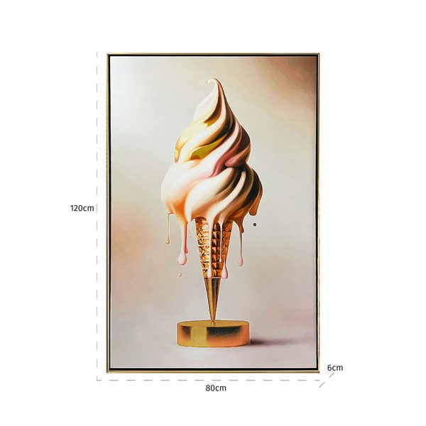 Wall art Icecream (Gold) - Afbeelding 3