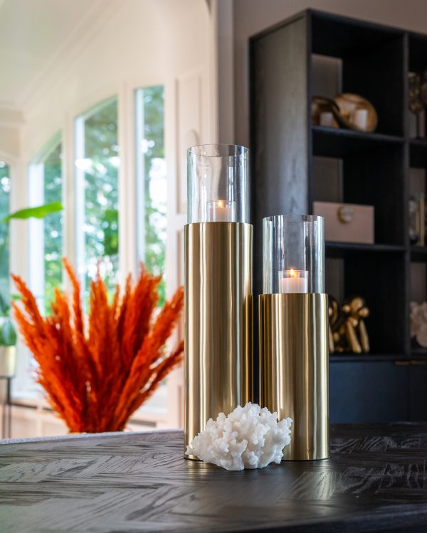 Boekenkast Blackbone brass 2-deuren (Black rustic) - Afbeelding 9