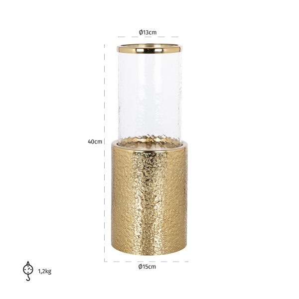 Windlicht Marlou groot (Gold) - Afbeelding 2