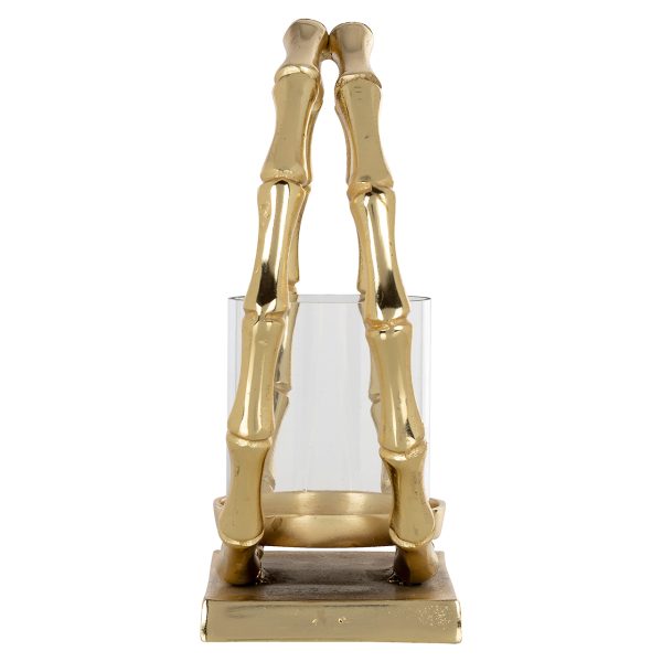 Windlicht Merlyn klein (Gold) - Afbeelding 2