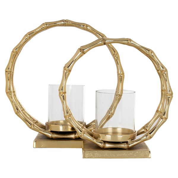 Windlicht Merlyn groot (Gold) - Afbeelding 5
