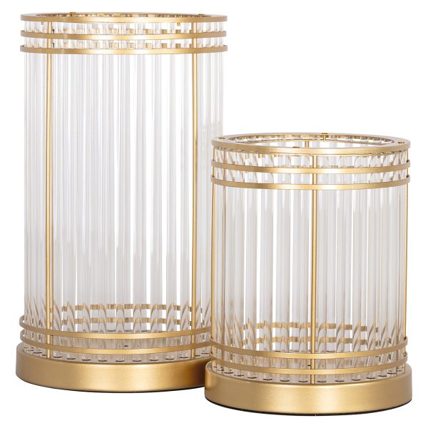 Windlicht Dyara groot (Gold) - Afbeelding 3