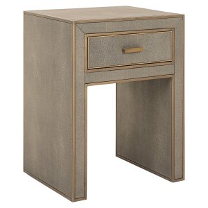 Nachtkastje Bloomville 1-lade incl. glas (Brown)