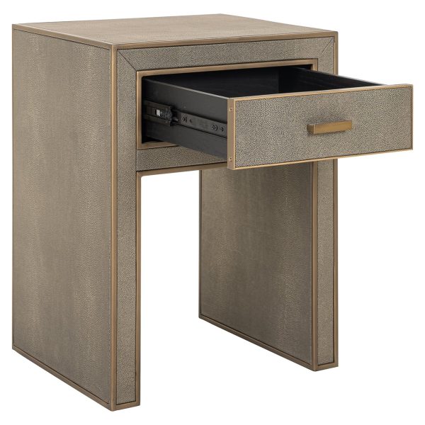 Nachtkastje Bloomville 1-lade incl. glas (Brown) - Afbeelding 6