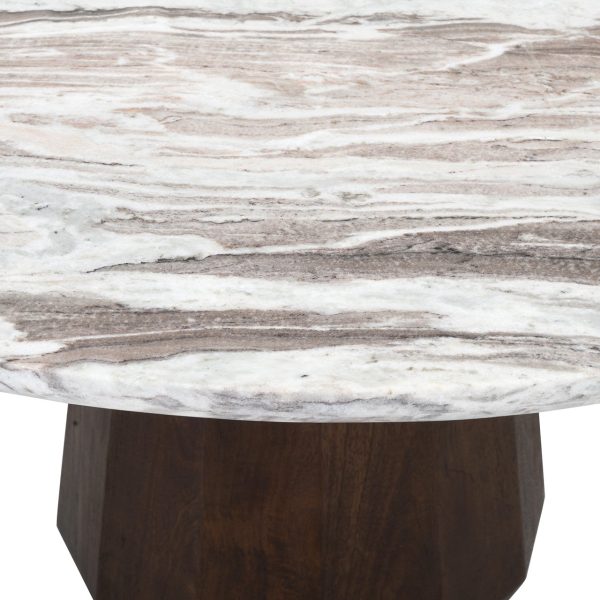 Eettafel Oberoy 130Ø (Brown) - Afbeelding 5