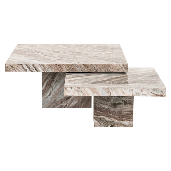 Salontafel Rashford set van 2 (Stone) - Afbeelding 3