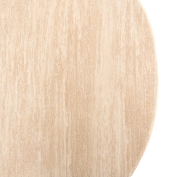 Eettafel Fictus 140Ø faux travertine (Beige) - Afbeelding 5