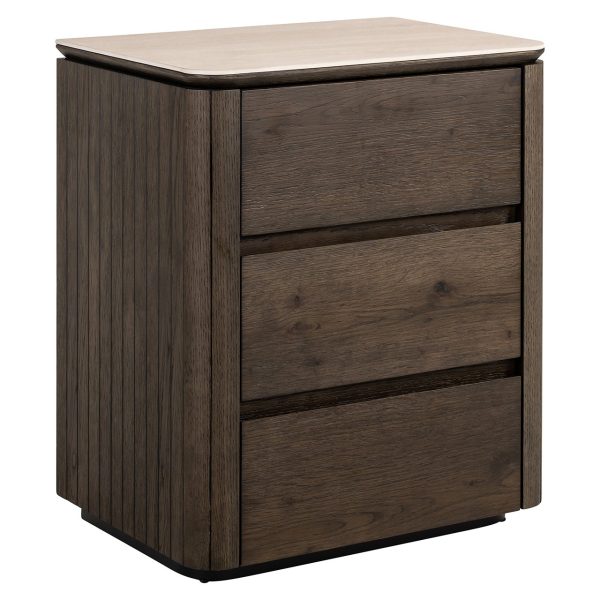 Nachtkastje Ritz 3-lades (Brown)