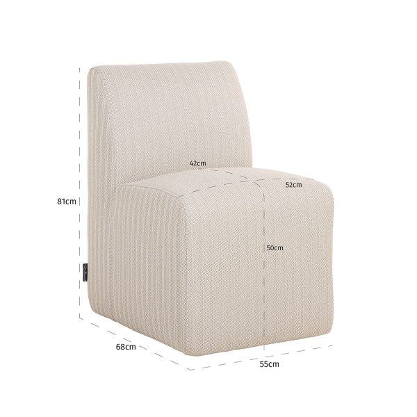 Outdoor eetkamerstoel Riva beige (22080 Beige) - Afbeelding 6