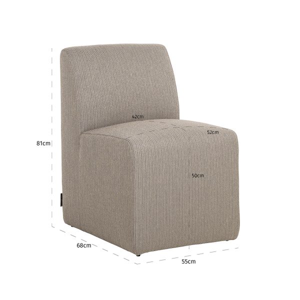 Outdoor eetkamerstoel Riva taupe (22085 Taupe) - Afbeelding 6