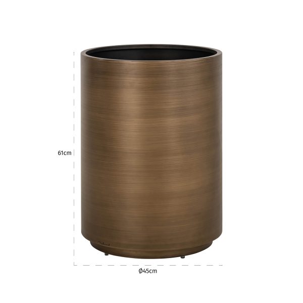 Plantenbak Dira 45Ø (Brushed Gold) - Afbeelding 2