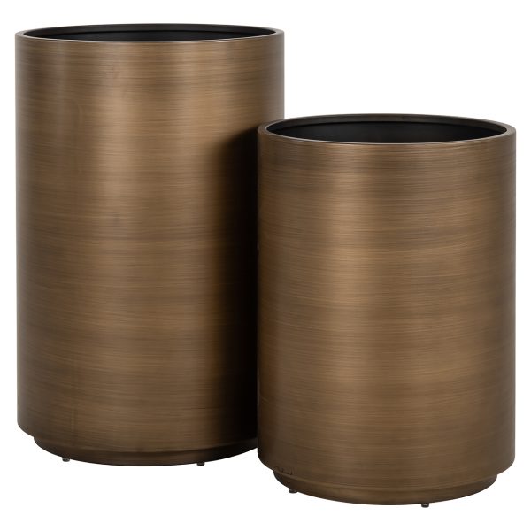 Plantenbak Dira 45Ø (Brushed Gold) - Afbeelding 3