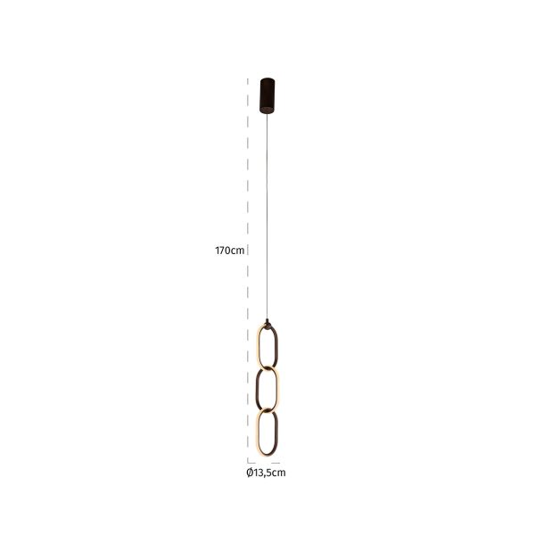 Hanglamp Lacey (Bronze) - Afbeelding 3