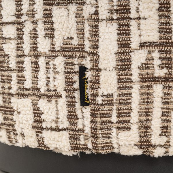 Poef Lexie 45Ø cream dalia (Dalia 11 Cream) - Afbeelding 3