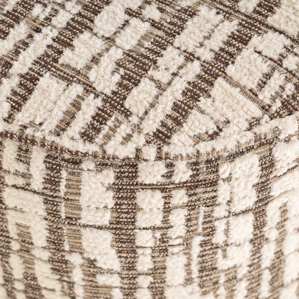 Poef Lexie 45Ø cream dalia (Dalia 11 Cream) - Afbeelding 4