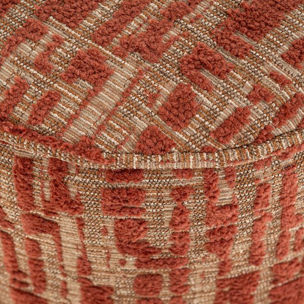 Poef Lexie 45Ø terra dalia (Dalia 511 Terra) - Afbeelding 4