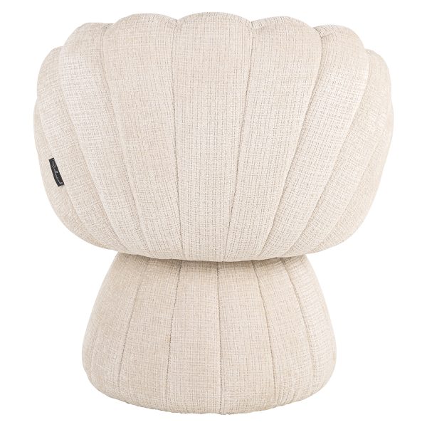 Fauteuil Blossom beige chenille (Niagara 902 beige Chenille) - Afbeelding 3