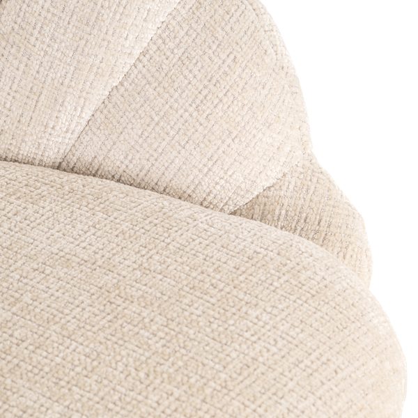 Fauteuil Blossom beige chenille (Niagara 902 beige Chenille) - Afbeelding 7