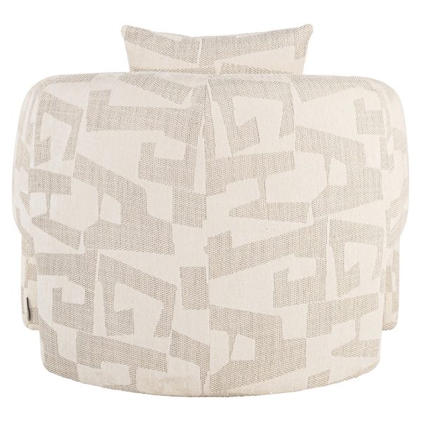 Lounge fauteuil Tuscany beige graffic (Beige graffic) - Afbeelding 3