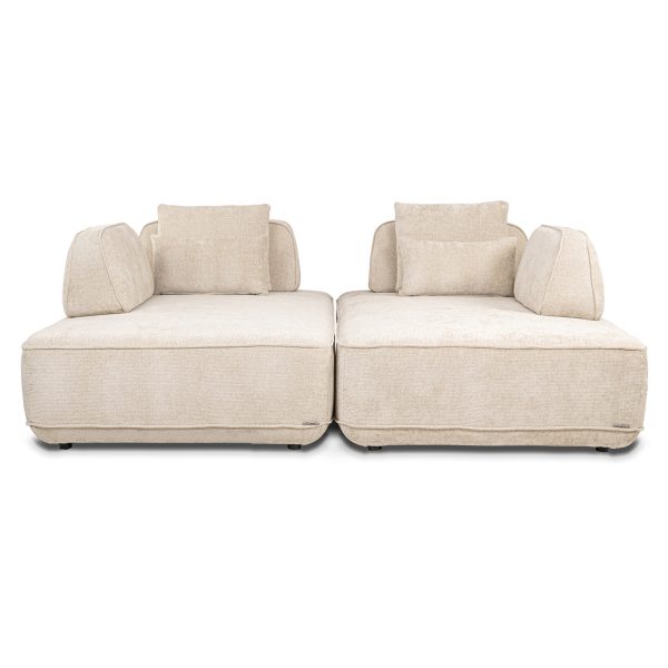 Bank Tudor met losse rugeleuning cream unicorn (Unicorn 11 cream) - Afbeelding 12