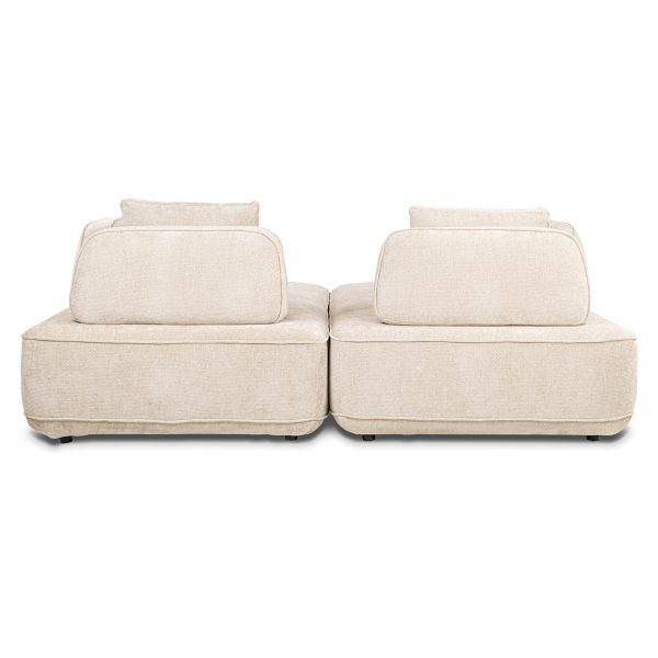 Bank Tudor met losse rugeleuning cream unicorn (Unicorn 11 cream) - Afbeelding 13