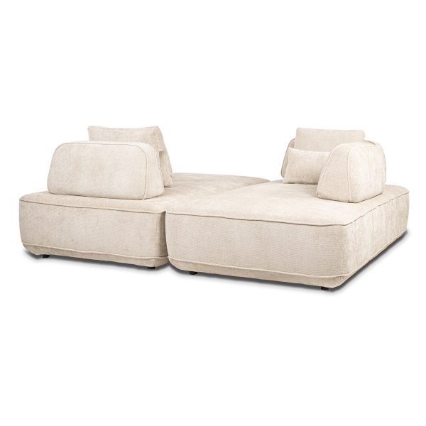 Bank Tudor met losse rugeleuning cream unicorn (Unicorn 11 cream) - Afbeelding 14
